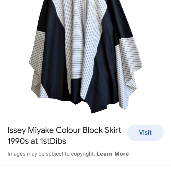 ISSEY MIYAKE kaleidoscope layered striped skirt size small - Picture 9 of 16